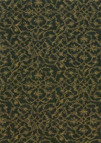 Woven Wallpaper Baroque Pattern Black Gold Vinyl B N