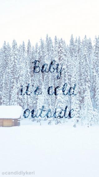 Cute Winter iPhone Wallpaper Top