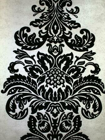 Damask Flocked Wallpaper Crystallised By Kandola Direct