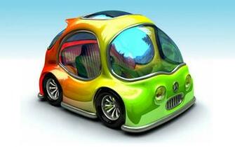 Funny Multicolored Car Wallpaper