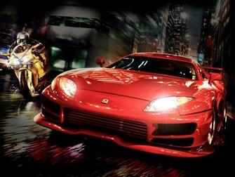 Bike Vs Red Car Desktop Pc And Mac Wallpaper