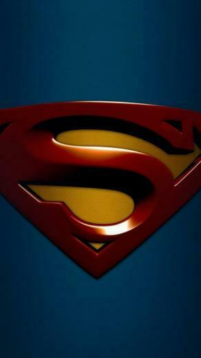 Wallpaper Superman Blue Background Logo Android