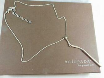 Silpada N3231 Water S Edge Sterling Silver Lariat Necklace