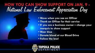 Topeka Police On Today Is National Law Enforcement