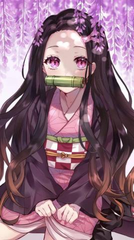 Nezuko Background Image Wallpaper