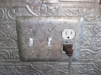 Fake It Frugal Punched Tin Backsplash