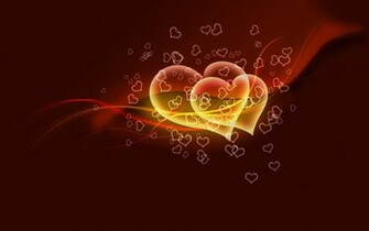 Flying Hearts Wallpaper HD
