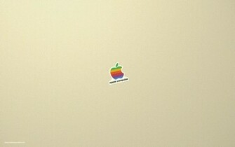 Classic Retro Apple Logo Wallpaper