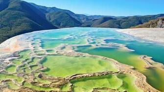 Desktop Wallpaper Mexico Oaxaca Hierve El Agua Nature
