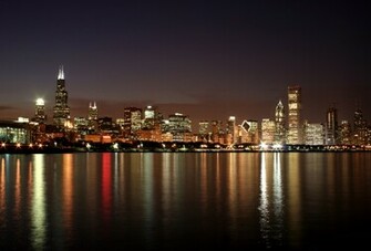 Chicago Skyline Night Wallpaper Best