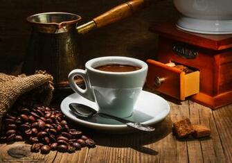 Wallpaper Coffee Cup Saucer Spoon Desktop