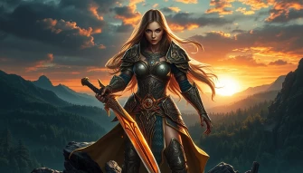 Fantasy Female Warrior Wallpaper