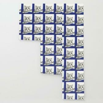 Cat From Santorini Wallpaper By Fairychamber Society6