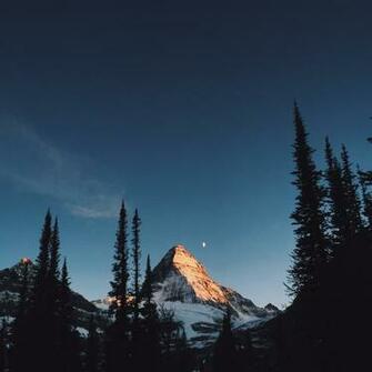 Alpenglow On Mount Assiniboine Bc HD Wallpaper