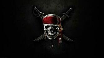 Wallpaper Tengkorak Seram Pirates Of The Caribbean Skull Gif