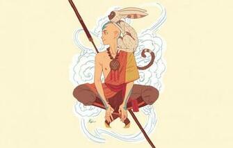 Wallpaper Magic The Air Monk Tattoo Lemur Staff Avatar