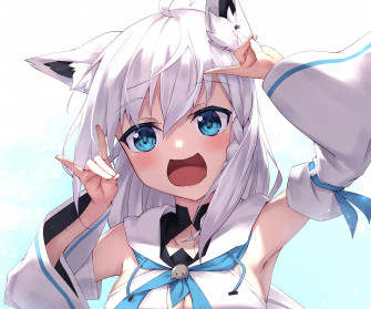 Virtual R HD Shirakami Fubuki Hololive Wallpaper