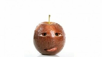 Funny Apple HD Wallpaper