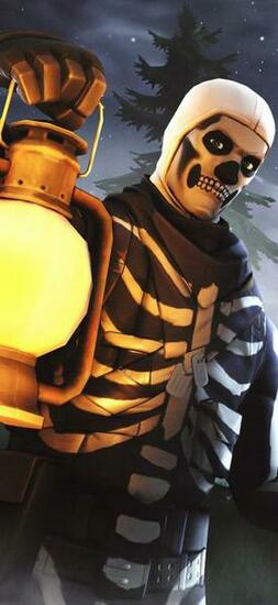Skull Trooper iPhone Xs Fortnite Background Wallpaper And