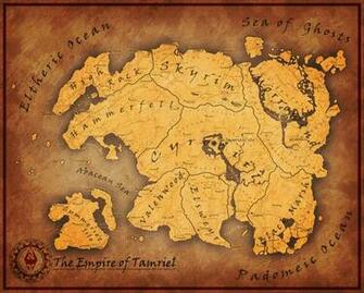 3rd Era Map Of Tamriel Teslore