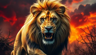 Danger Lion Wallpaper