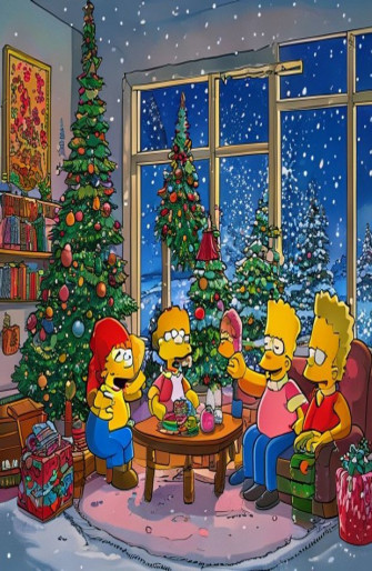 Simpsons Christmas Wallpaper
