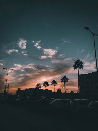 City Sunset iPhone Wallpaper