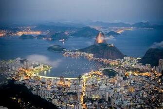 Wonderful Rio De Janeiro At Night Wallpaper Widescreen Best HD