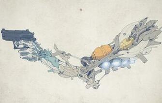 Wallpaper Style Gun Weapons Hand Pistol Details Weapon