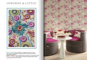 Osborne And Littl Wallpaper In Peony Pink Azure Can Be