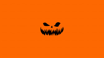 Wallpaper Halloween Minimal Dual Wide