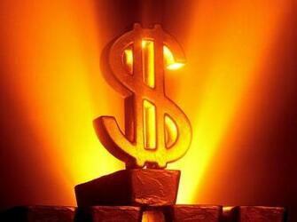 Black And White Wallpaper Gold Dollar