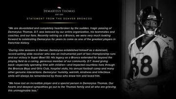 Denver Broncos Devastated And Heartbroken After Death Of Demaryius