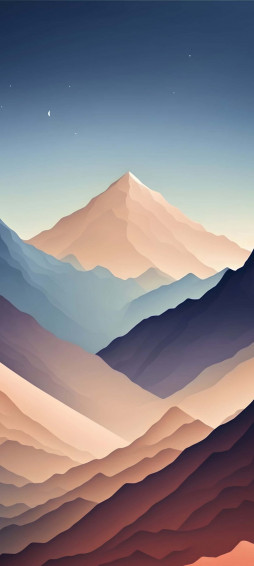 Mountains Minimal iPhone Wallpaper HD Scaled