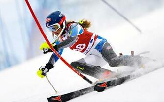 American Gold Medalist Skier Mikaela Shiffrin At The