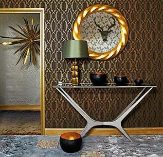 Metallic Bronze Wallpaper