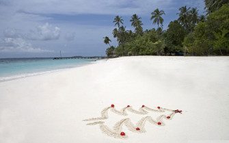 Tropical Christmas Maldives Islands Bandos Island Ultra HD Desktop