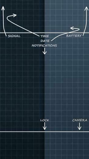 iPhone Wallpaper Locks Slate