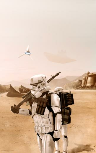 Storm Troopers Wallpaper Tatooine