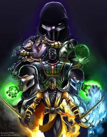 Lamar Johnson On Caricatura Mortal Kombat Characters