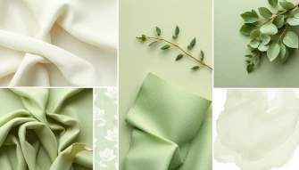 Sage Green Collage Wallpaper