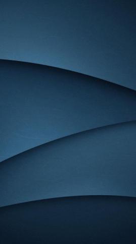 Dark Blue Gradient Abstract Wave Flow Minimalist