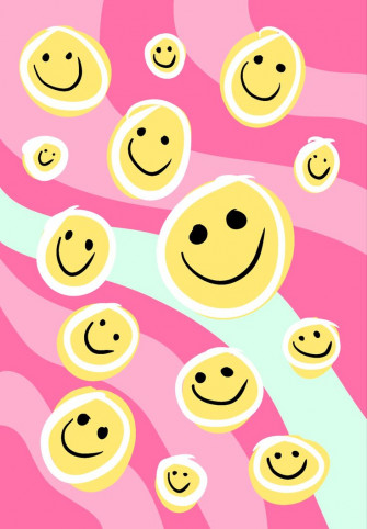Smiley Face Wallpaper Funky Preppy Phone