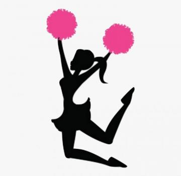 Cheerleading Silhouette Clipart Cheer Dance Image