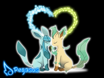 Leafeon And Glaceon Wallpaper