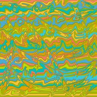 Groovy Dreams Lime Wall Mural Contemporary Wallpaper