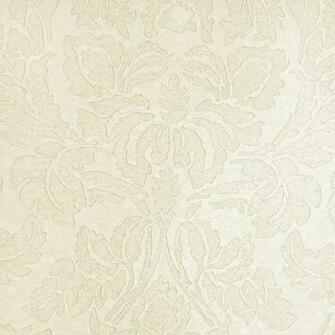 Aquarelle Damask Wallpaper Delicate In Light Taupe On Mottled