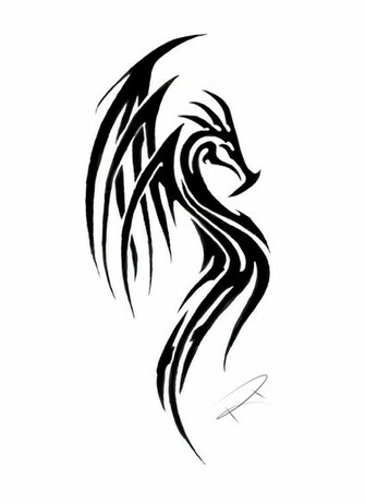 Tribal Dragon Wallpaper By