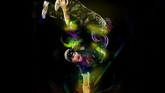 Dancing Street Urban Hip Rap Breakdance Hop Singer Poster