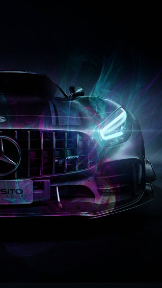 Dark Aesthetic And Colorful 4k Car iPhone Wallpaper